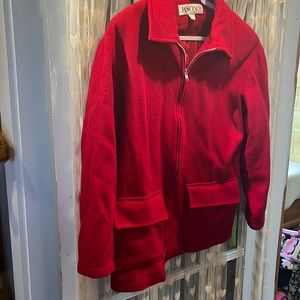 Jason Kole size L red wool jacket
